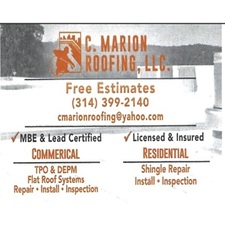 Logo for C Marion Roofing LLC