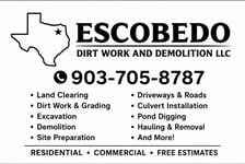 Avatar for Escobedo Dirt Work and Demolition LLC