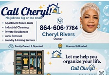 Logo for Call Cheryl Cleaning Services and More