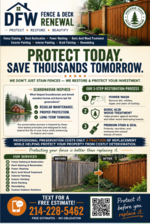 Logo for DFW FENCE & DECK RENEWAL, LLC