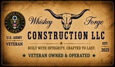 Logo for Whiskey Forge Construction LLC