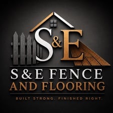 S & E Fence and Flooring logo
