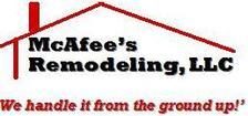 Logo for McAfee's Remodeling, LLC