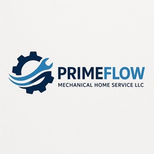 Primeflow mecanical home services logo