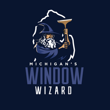 Logo for Michigans Window Wizard