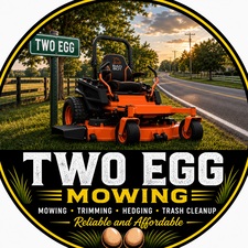 Two Egg Mowing logo