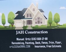 Logo for JAH CONSTRUCTION