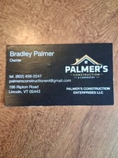 Avatar for Palmers construction enterprise LLC