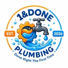 Logo for 1 & Done Plumbing