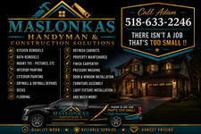 Logo for Maslonkas handyman and construction solutions