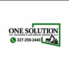 Logo for One Solution Excavating & Junk Removal