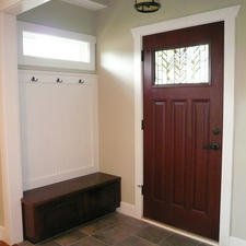 Traditional Entry with traditional style entry with coat rack and storage bench