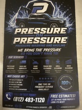 Logo for Pressure on Pressure Pressure Washing and Hauling