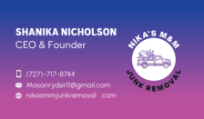 Avatar for Nika's M&M Junk Removal