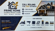 Logo for Prime Home Construction LLC