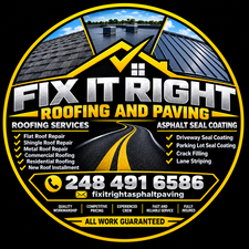 Logo for Fix It Right Roofing And Paving