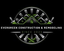 Logo for Evergreen construction and remodeling