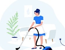Rebecca's Cleaning Services logo