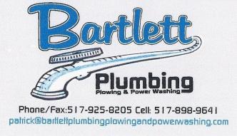 Bartlett Plumbing, Plowing and Powerwashing, LLC logo