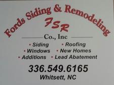 Logo for Fords Siding and Remodeling Company, Inc.