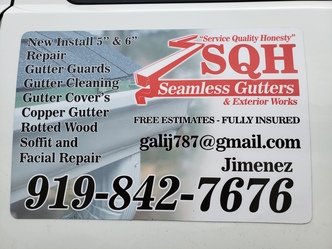 SQH Seamless Gutters logo