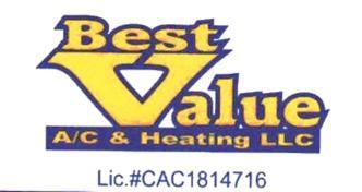 Best Value Air Conditioning, Heating and Refrigeration, LLC logo
