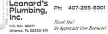 Leonard's Plumbing, Inc. logo
