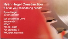 Ryan Hegel Construction logo
