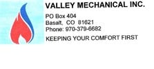 Valley Mechanical, Inc. logo