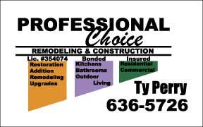 Professional Choice Remodeling and Construction, LLC logo