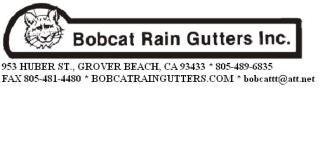 Bob Cat Rain Gutters logo