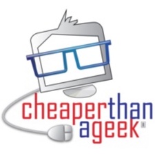 Cheaper Than A Geek!!! logo