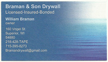 Braman & Son Drywall logo