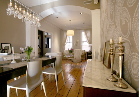 Modern Dining Room with modern dining chair
