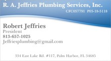 R.A. Jeffries Plumbing Services, Inc. logo
