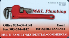 M&L Plumbing logo