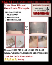 Logo for M&M Tile & Grout Restoration of South Florida, LLC