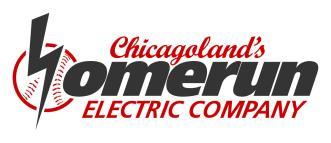 Chicagoland's Home Run Electric Company logo