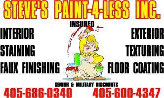 Steve's Paint - 4 - Less, Inc. logo
