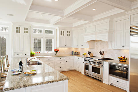 Transitional Kitchen with transitional style kitchen with white cabinetry