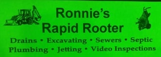 Ronnie's Rapid Rooter Service logo