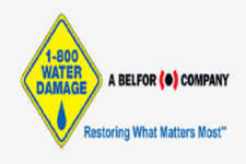1-800-Water Damage a BELFOR Company logo