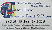 Logo for Loves to Paint & Paper