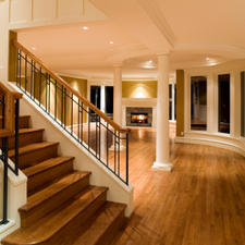 Traditional Entry with wainscoting wood paneling
