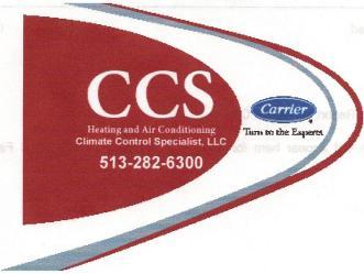 Logo for Climate Control Specialist, LLC