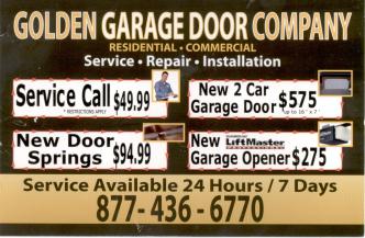 Golden Garage Door Company, Inc. logo