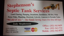 Stephenson Septic Tank Service, Inc. logo