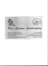 Pat's Custom Landscaping logo