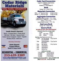 Cedar Ridge Materials, Inc. logo