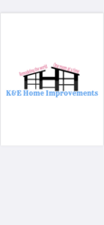K&E Home Improvements logo